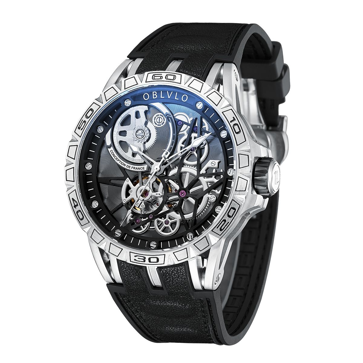 Đồng Hồ OBLVLO Skeleton LM-SBSB