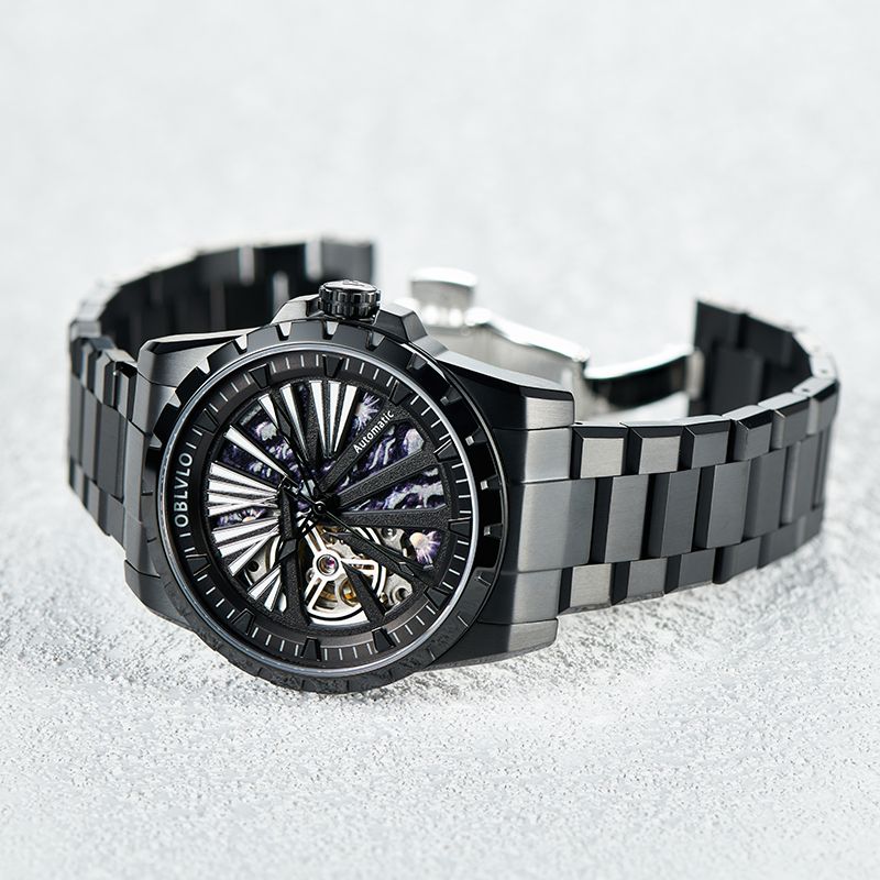 Đồng hồ OBLVLO Skeleton RMS-U-BBBS