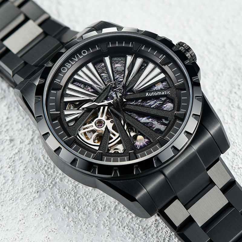 Đồng hồ OBLVLO Skeleton RMS-U-BBBS