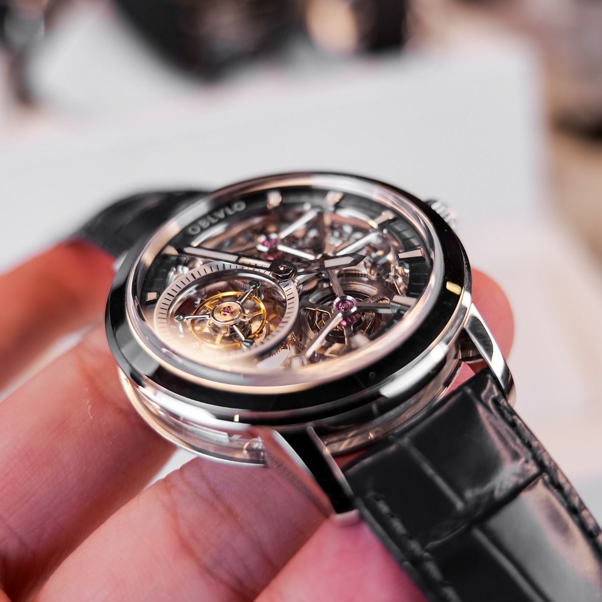 Đồng hồ OBLVLO Tourbillon VM-TB-YBB