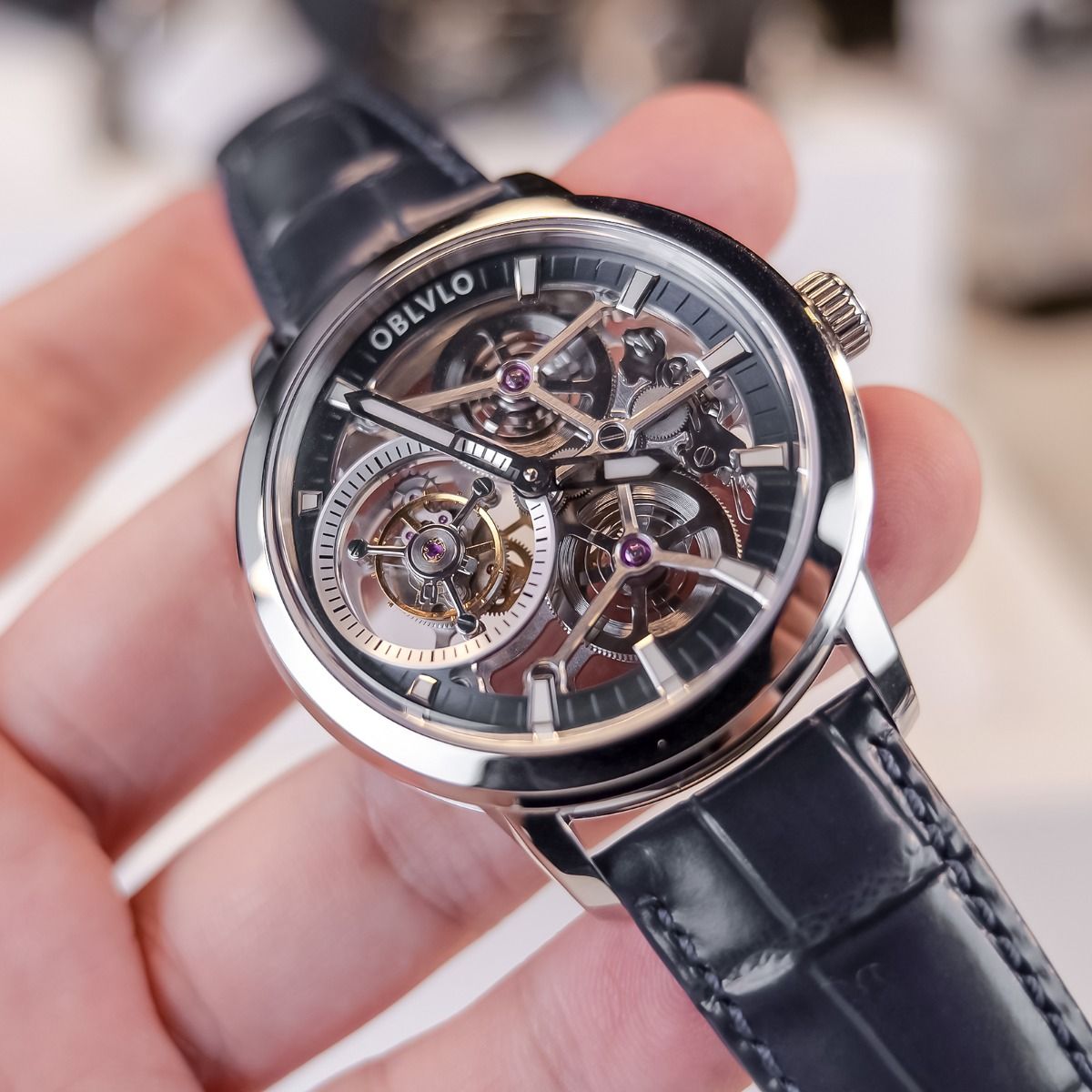 Đồng hồ OBLVLO Tourbillon VM-TB-YBB
