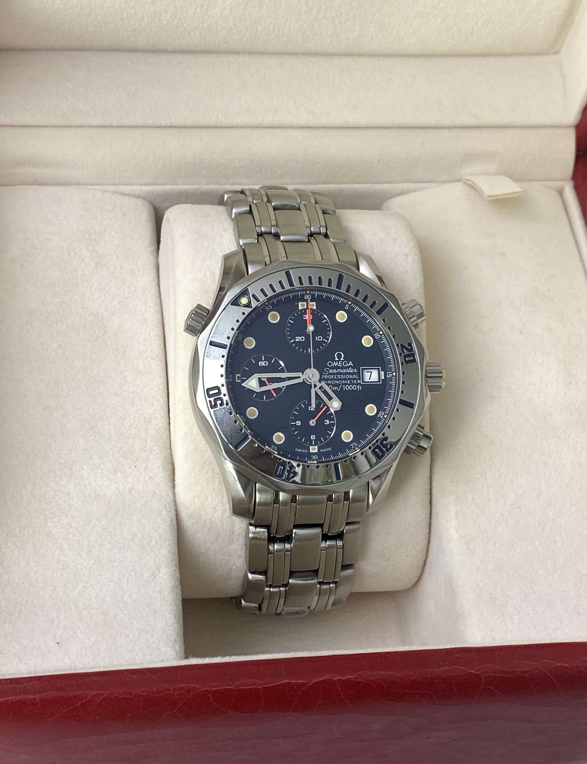Đồng Hồ Omega Seamaster Chrono Driver ref 2598.80.00-Cũ