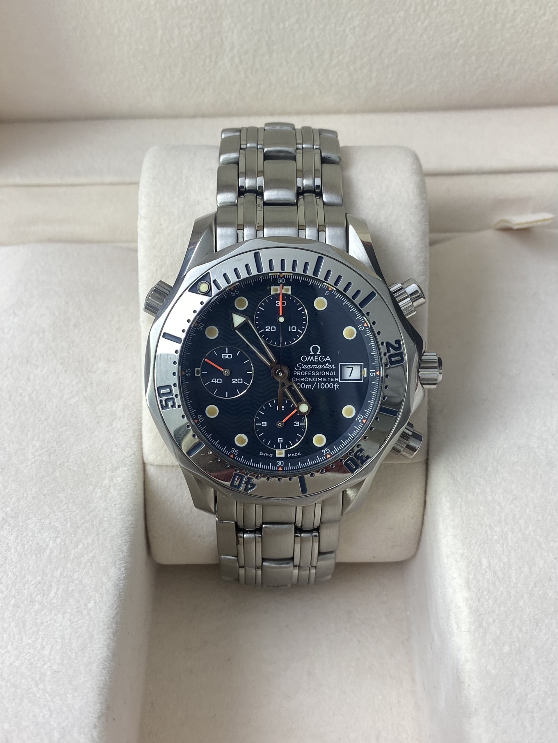 Đồng Hồ Omega Seamaster Chrono Driver ref 2598.80.00-Cũ