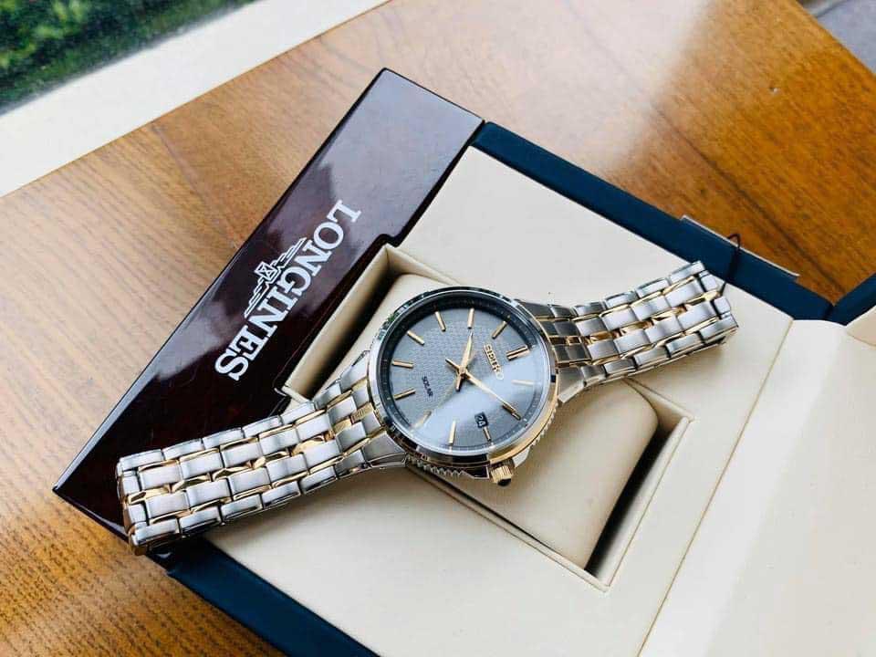 Đồng Hồ Nam Seiko Solar SNE522 Chính Hãng