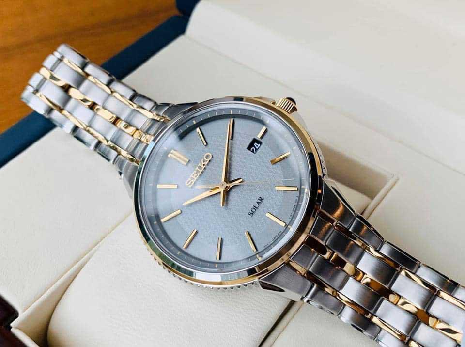 Đồng Hồ Nam Seiko Solar SNE522 Chính Hãng