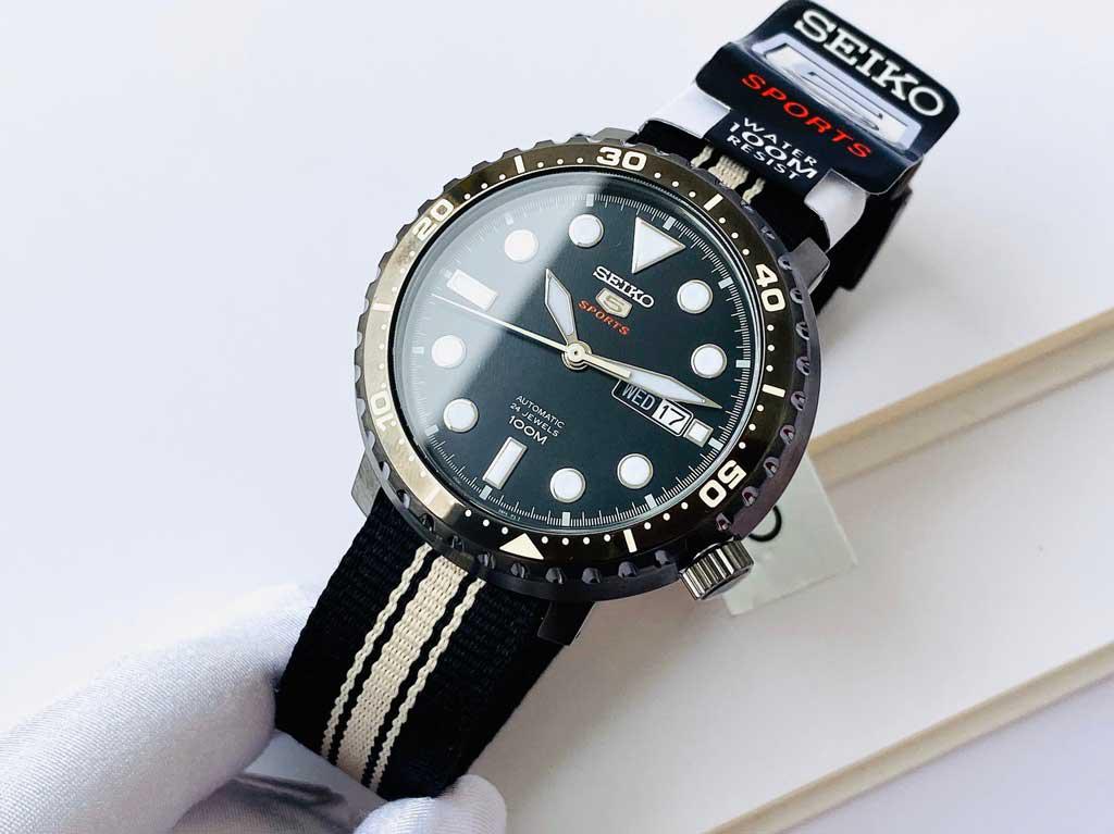 Seiko Sports 5 Automatic 23 jewels SRPC67K1 Chính Hãng