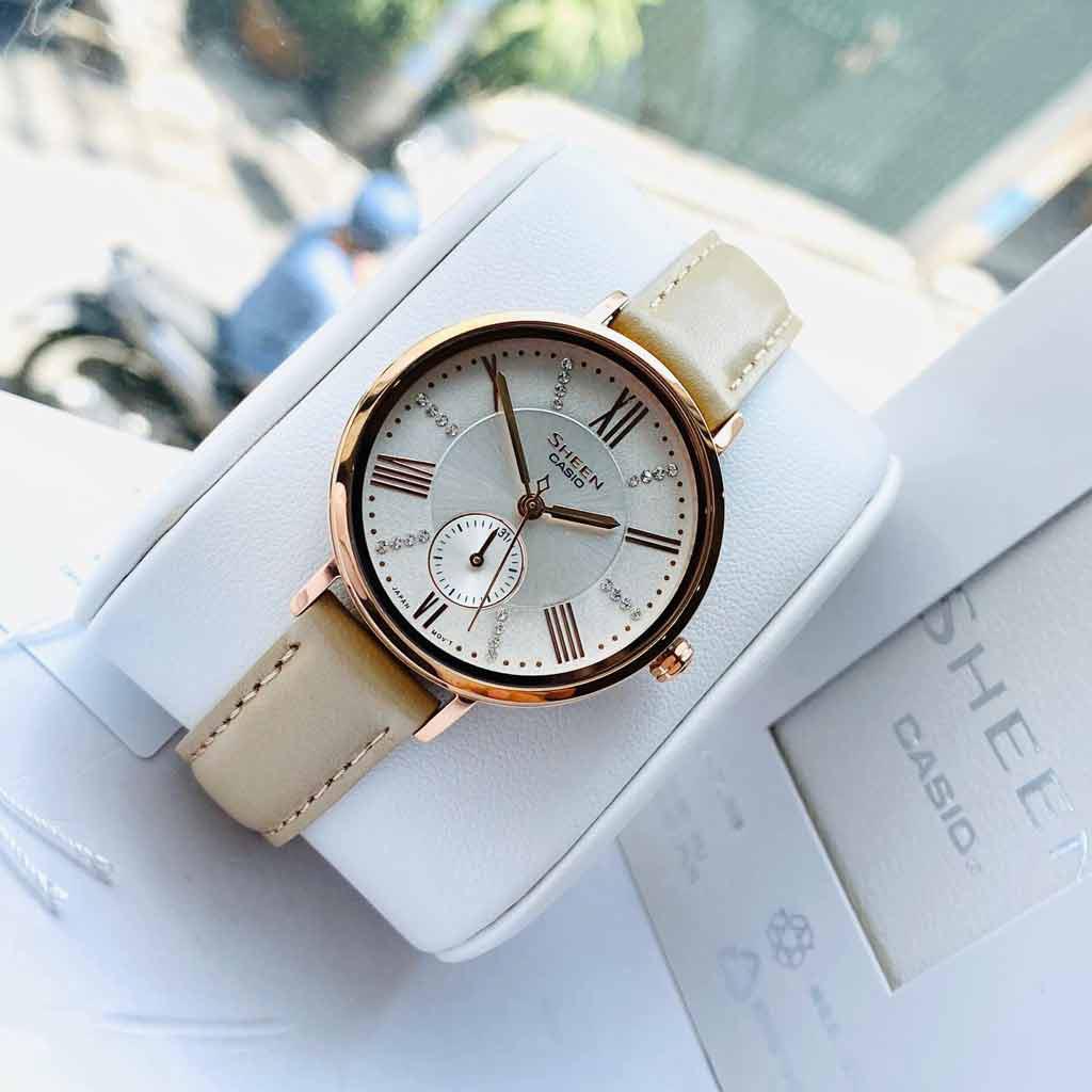 Đồng Hồ Nữ Casio Sheen SHE-3066PGL-7BVDF Chính Hãng