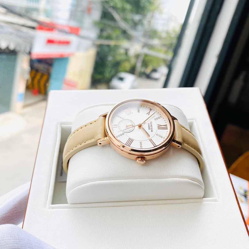 Đồng Hồ Nữ Casio Sheen SHE-3066PGL-7BVDF Chính Hãng