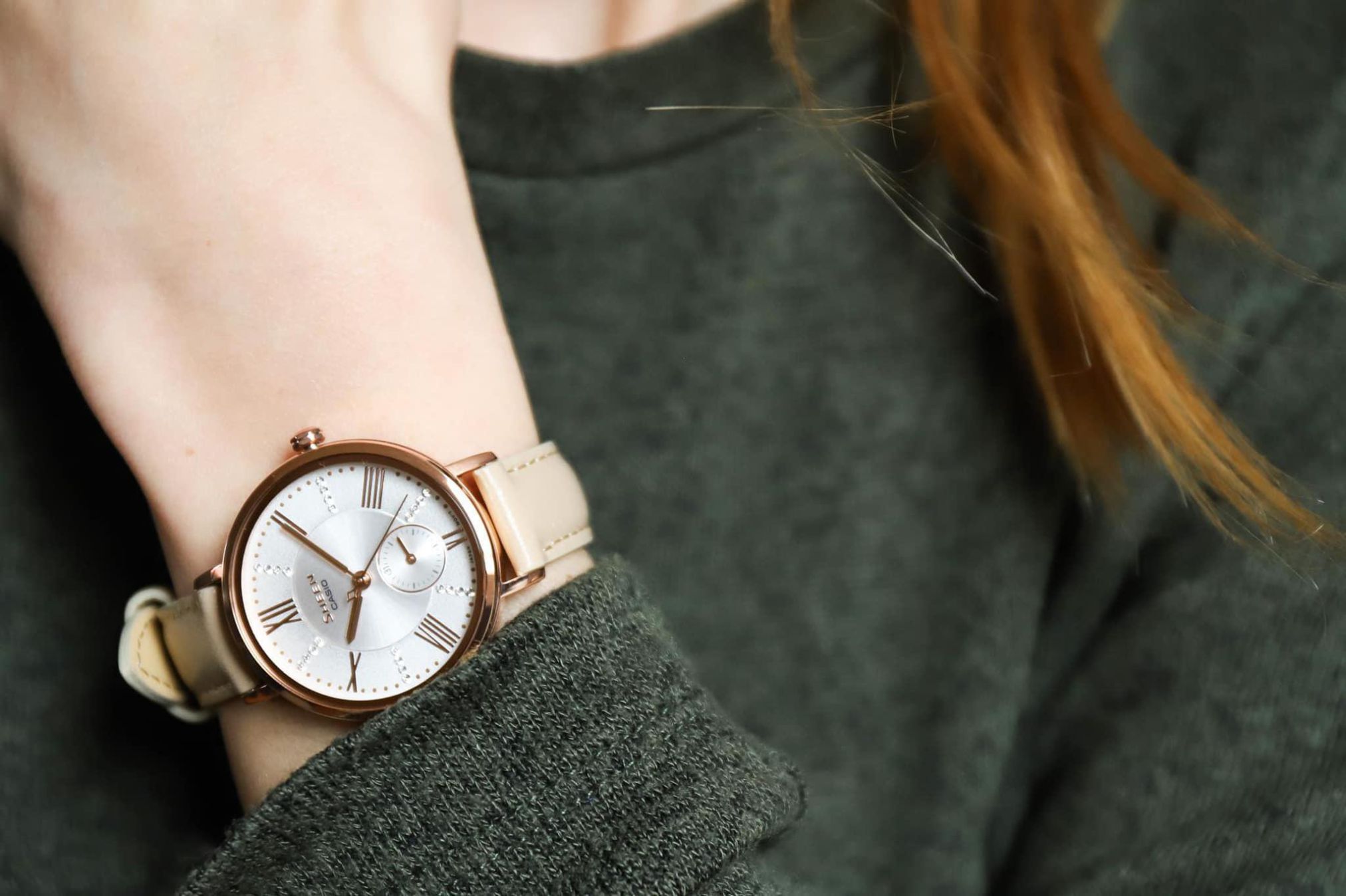 Đồng Hồ Nữ Casio Sheen SHE-3066PGL-7BVDF Chính Hãng