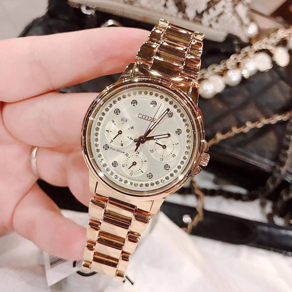 Đồng Hồ Nữ Citizen FD2042-51P Gold Chính Hãng