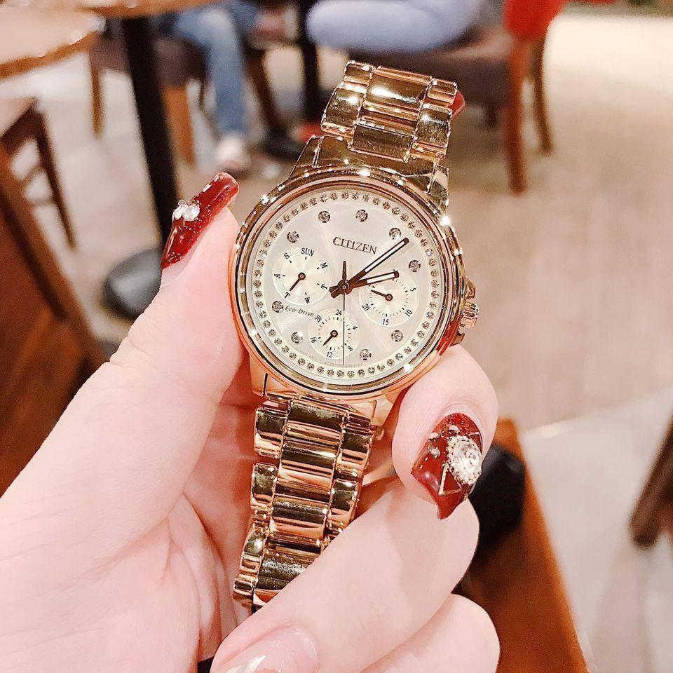 Đồng Hồ Nữ Citizen FD2042-51P Gold Chính Hãng