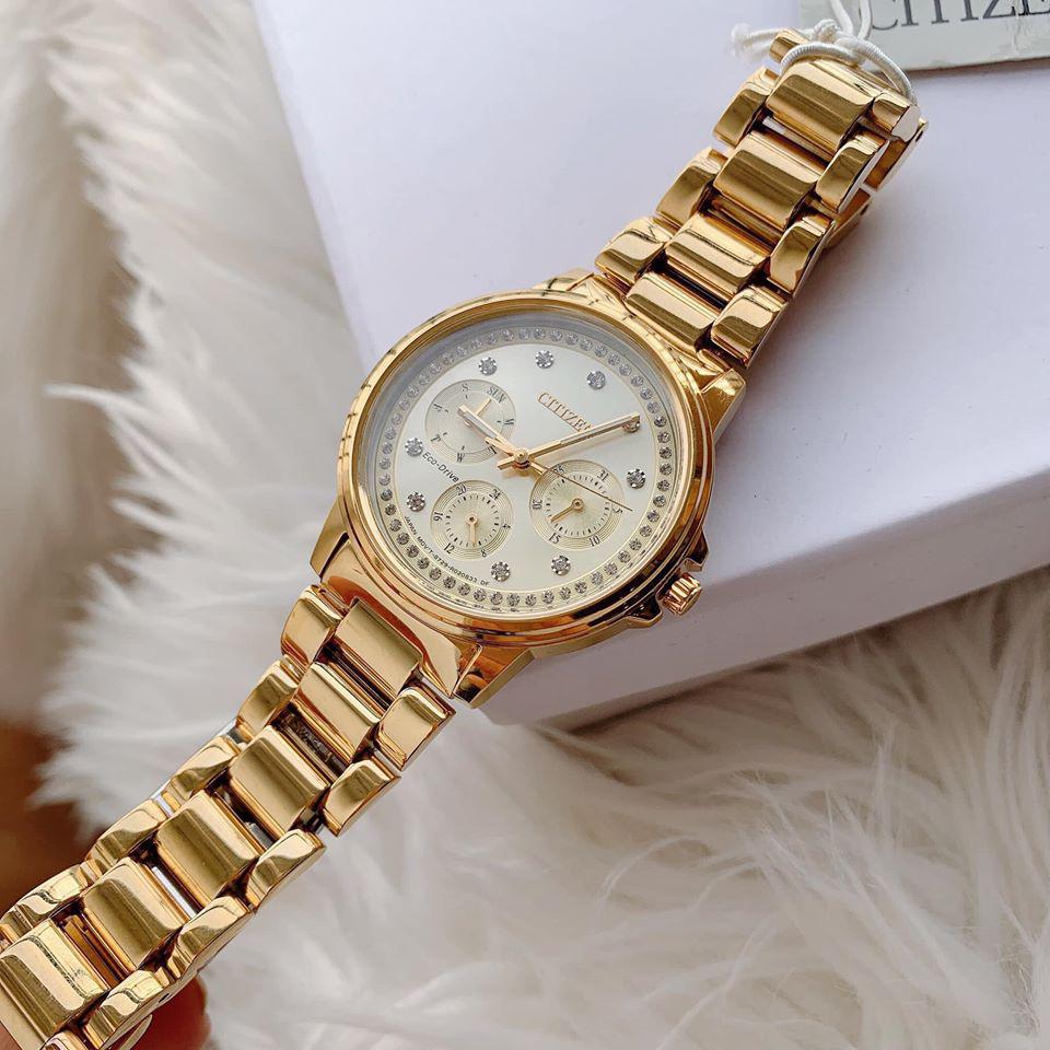 Đồng Hồ Nữ Citizen FD2042-51P Gold Chính Hãng