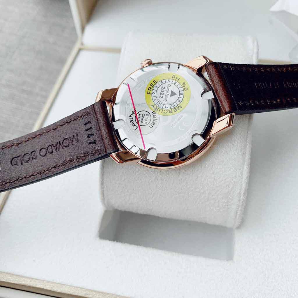 Đồng Hồ Nữ Movado Bold Leather Rose Gold 3600475 Chính Hãng