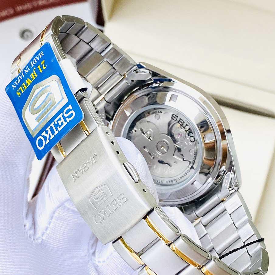 Đồng Hồ Seiko 5 Arabic Dial Automatic White Dial SNKP22J1