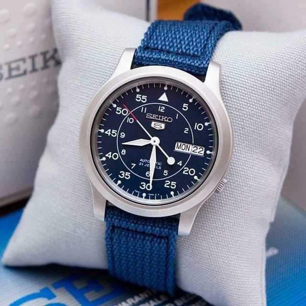 Trọn Bộ Đồng Hồ Seiko 5 Quân Đội size 37 SNK803/805/807/809