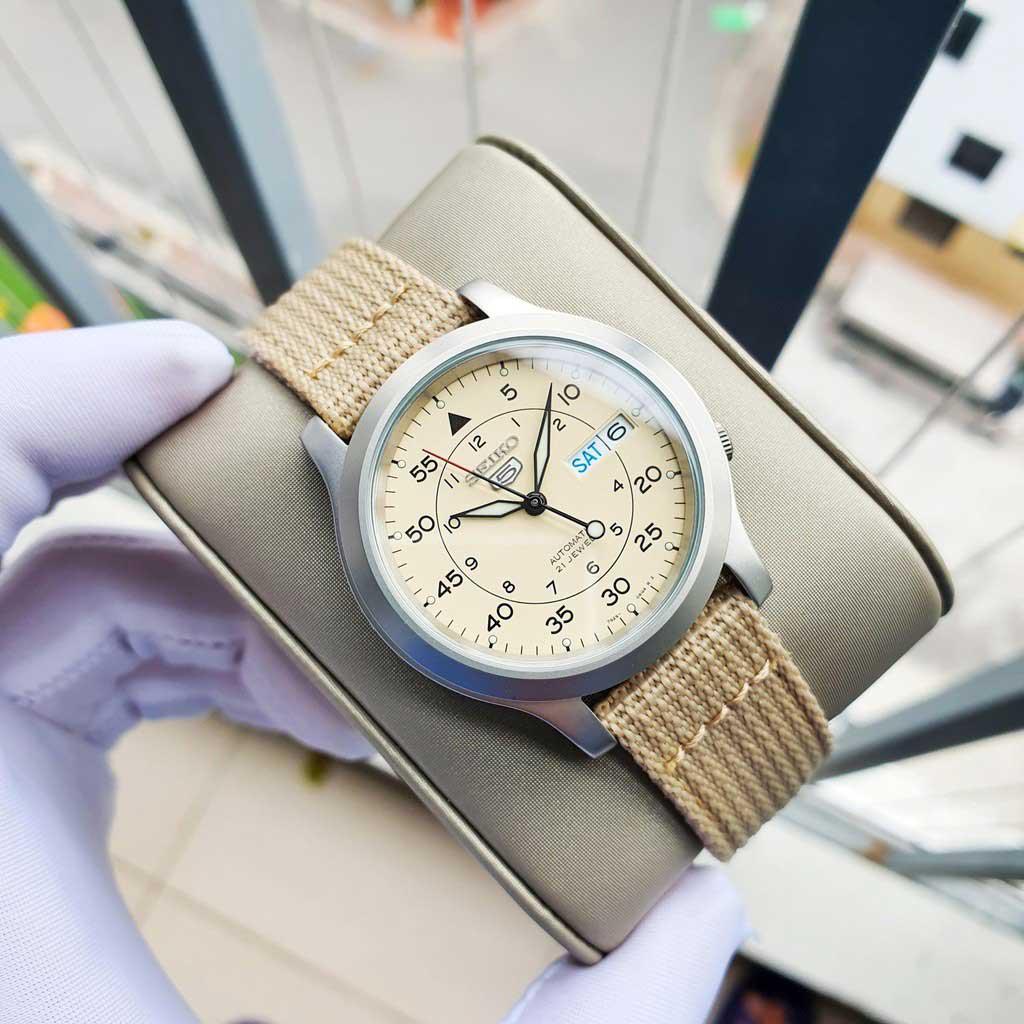 Trọn Bộ Đồng Hồ Seiko 5 Quân Đội size 37 SNK803/805/807/809