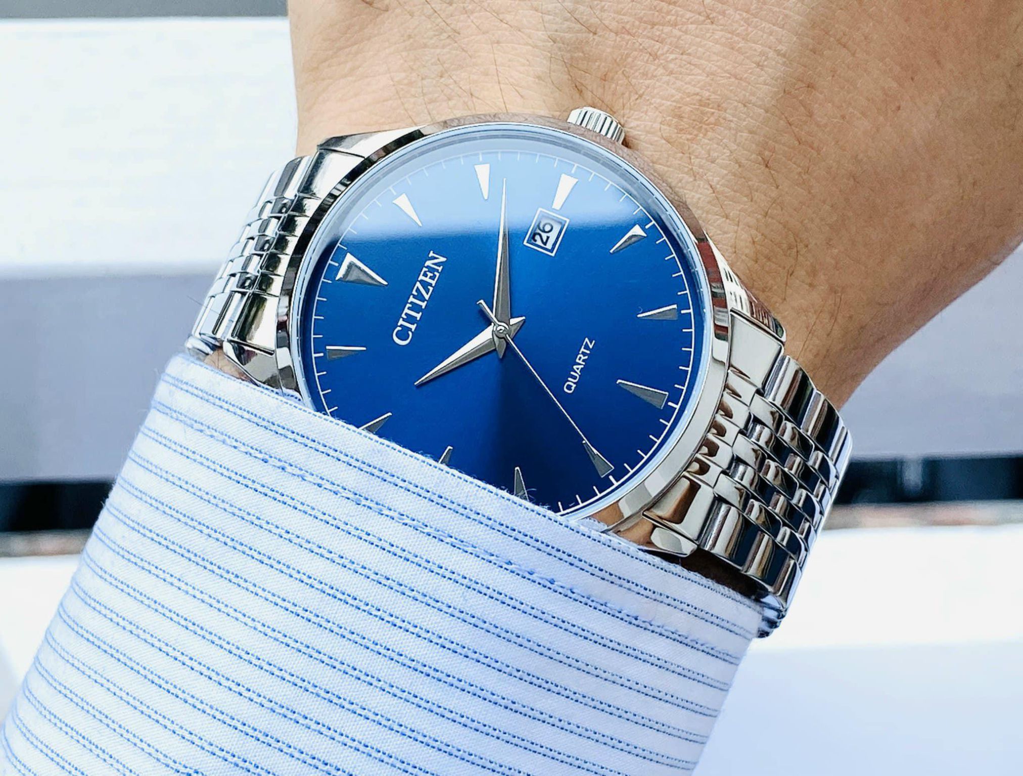 Đồng Hồ Nam CITIZEN QUARTZ JAPAN DZ0060-53l chính hãng.