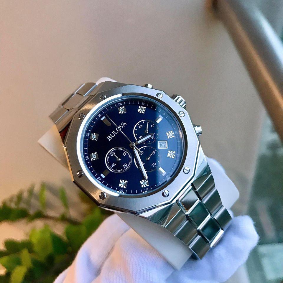 Đồng Hồ Nam Bulova 96D138 Quartz Chronograph Blue