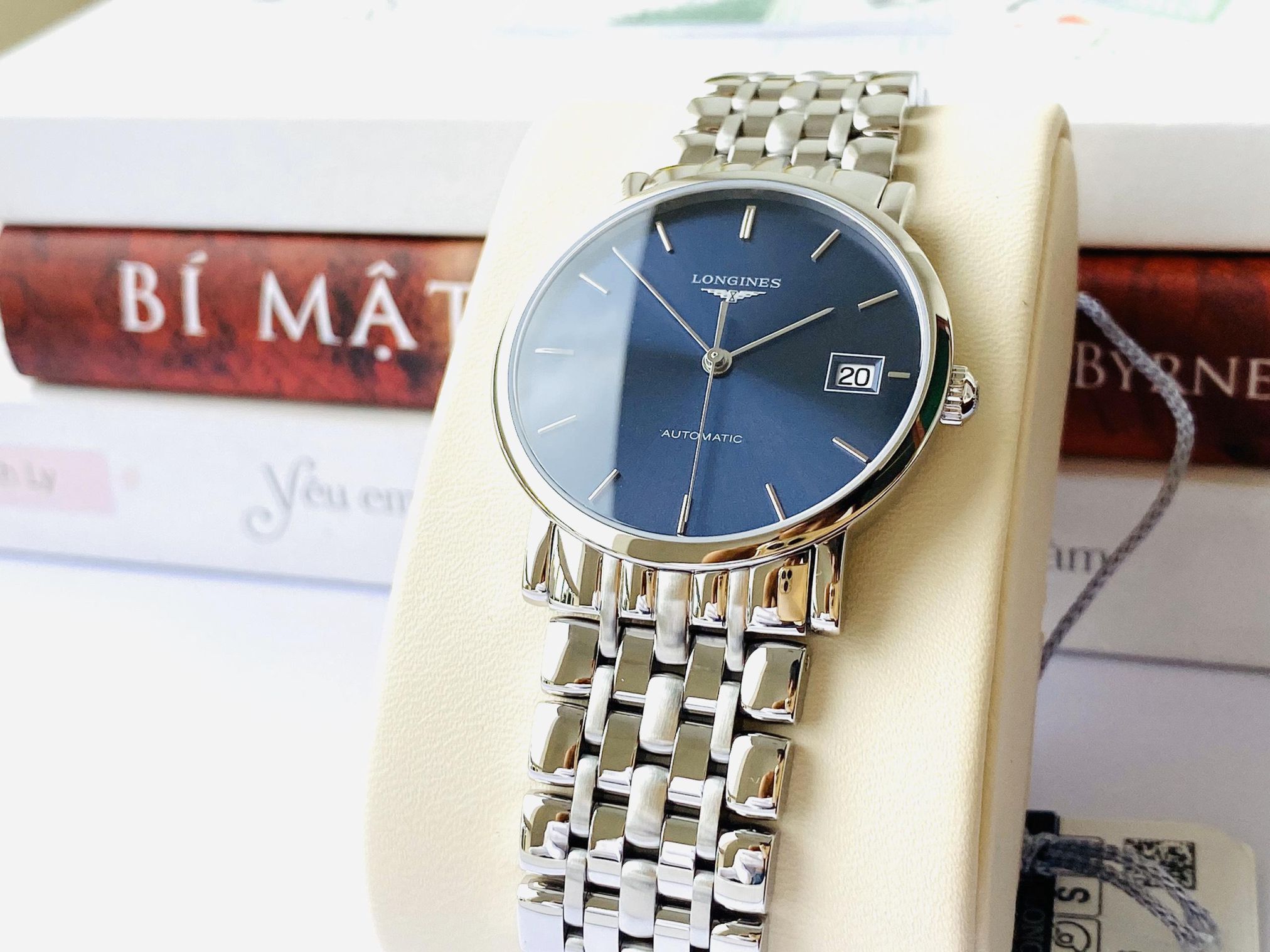 Đồng Hồ Nam Longines Elegantomatic Blue L4.809.4.92.6