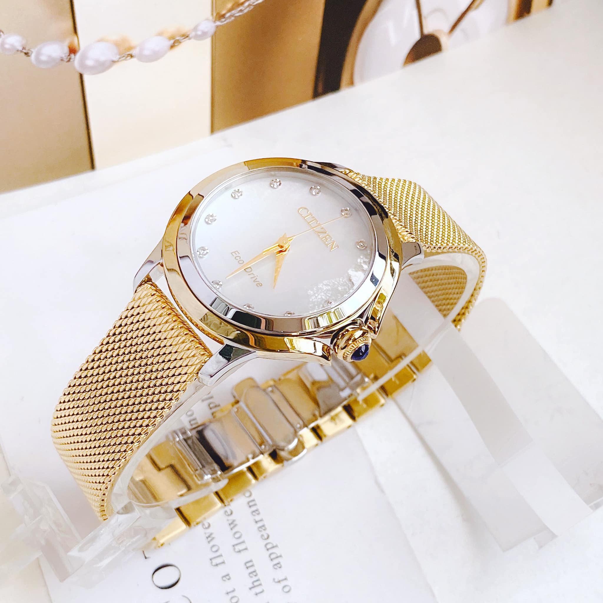Đồng Hồ Nữ Citizen EM0794-54D: Sự Kết Hợp Hoàn Hảo Giữa Đẳng Cấp Và Độ Chính Xác
