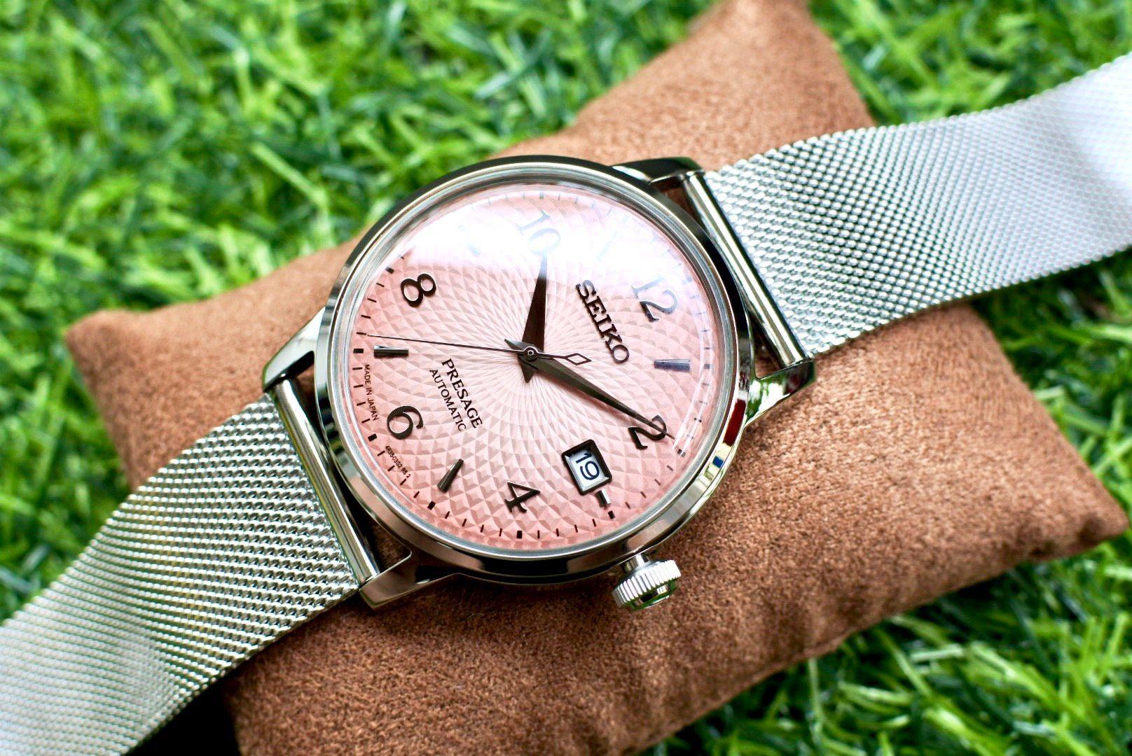 Seiko presage deals salmon dial