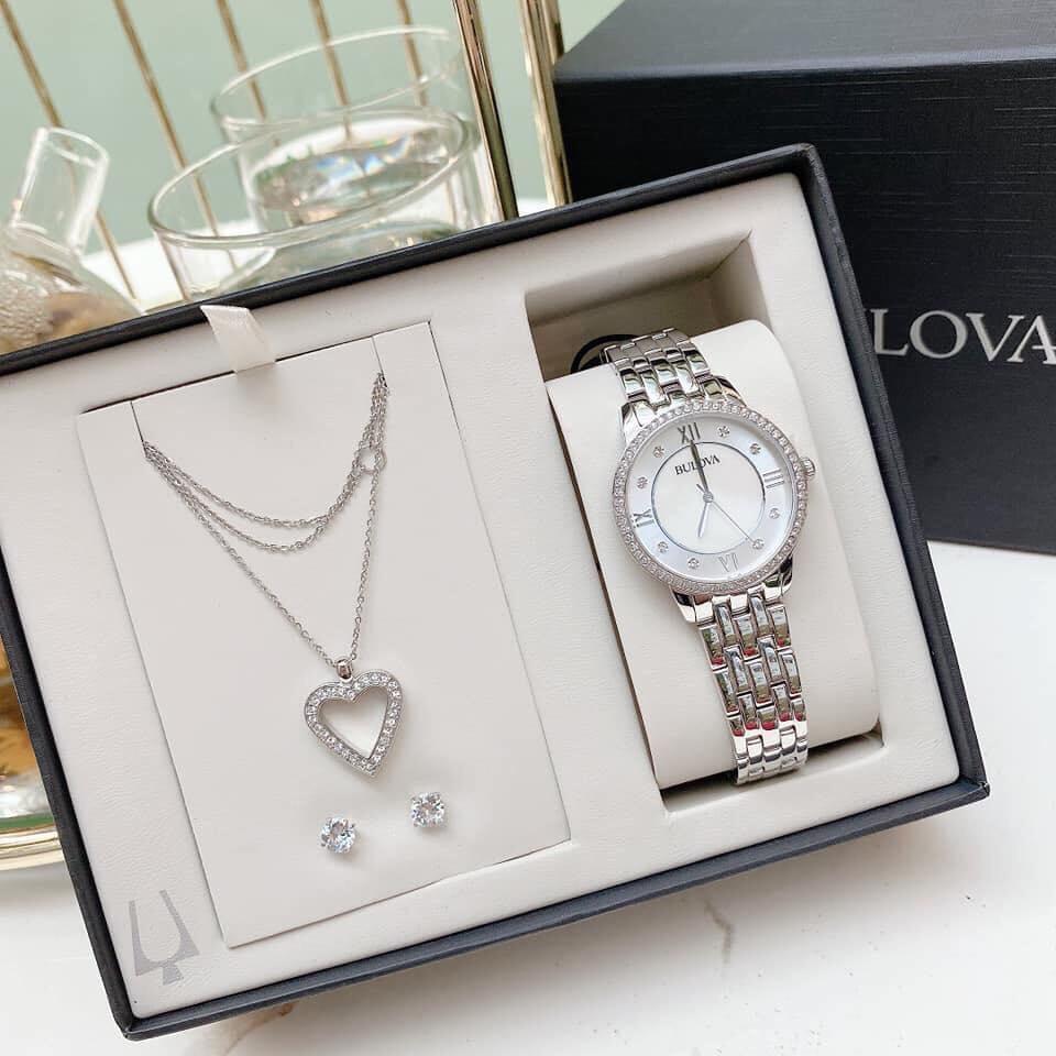 Đồng hồ Bulova Women's 96X138 Swarvoski Crystal Box Set