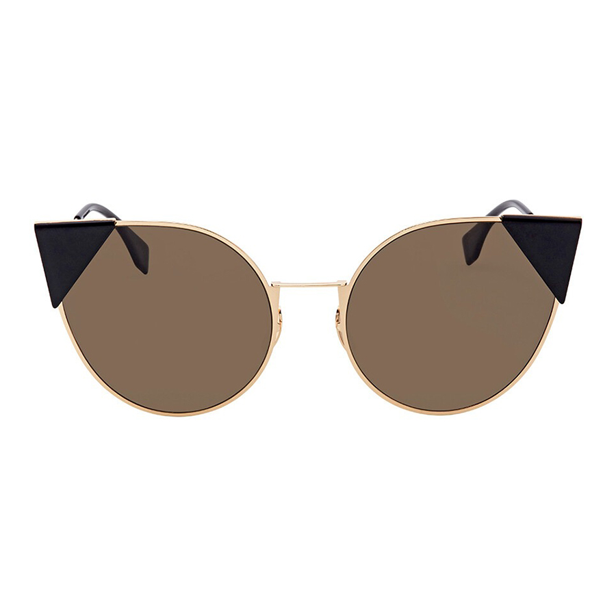 Kính Mát Nữ Fendi Brown Cat Eye Sunglasses FF 0190/S 0002M Màu Nâu