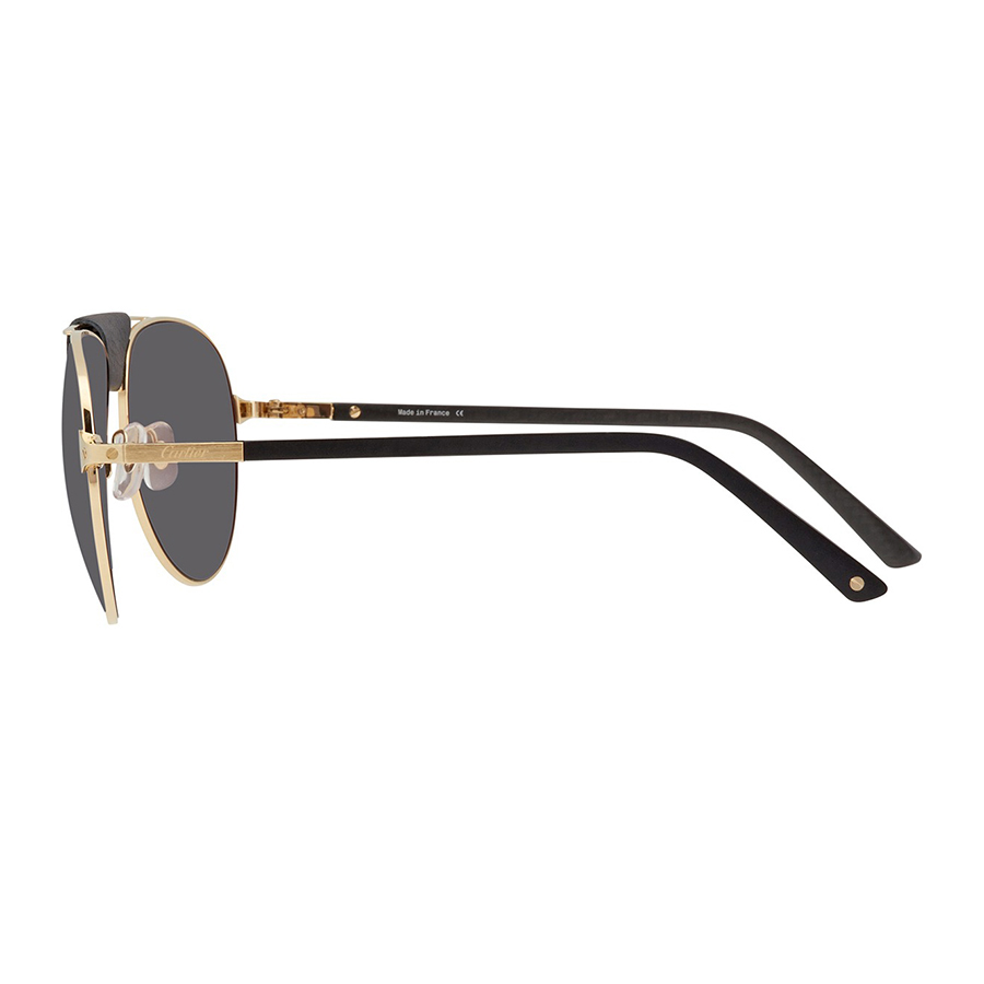 Kính Mát Nam Cartier Sunglasses CT0096S 001 Màu Xám