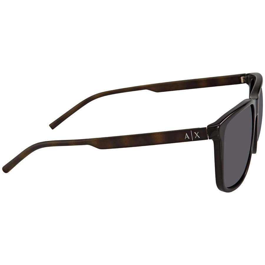 Kính Mát Nam Armani Exchange Grey Square Men's Sunglasses AX4070SF 815881 58 Màu Đen Xám