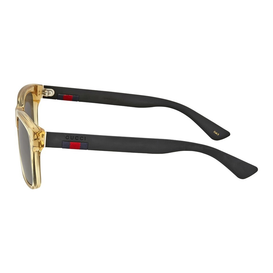 Kính Mát Gucci Transparent Brown Grey Mirror Sunglasses GG0008S-005 53 Màu Nâu Xám