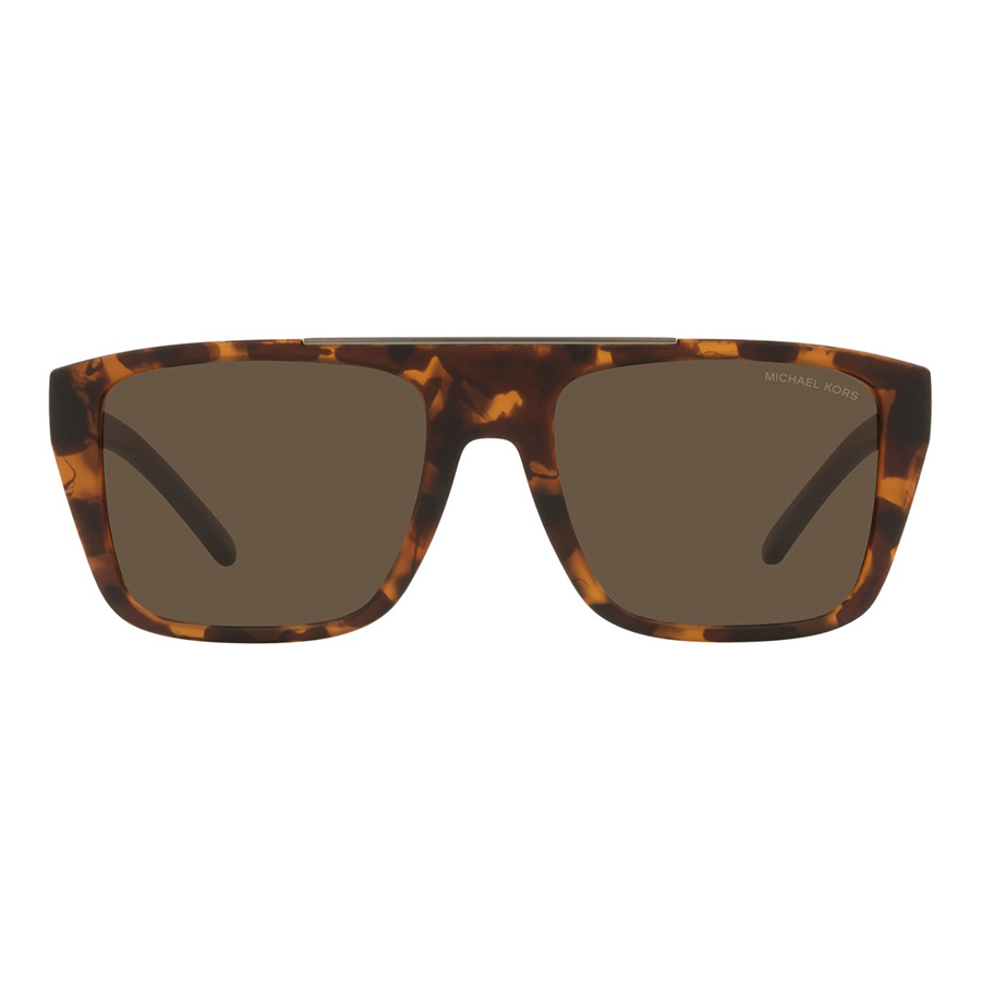 Kính Mát Michael Kors MK Dark Brown Solid Browline Sunglasses MK2159 300673 55 Màu Nâu Đồi Mồi