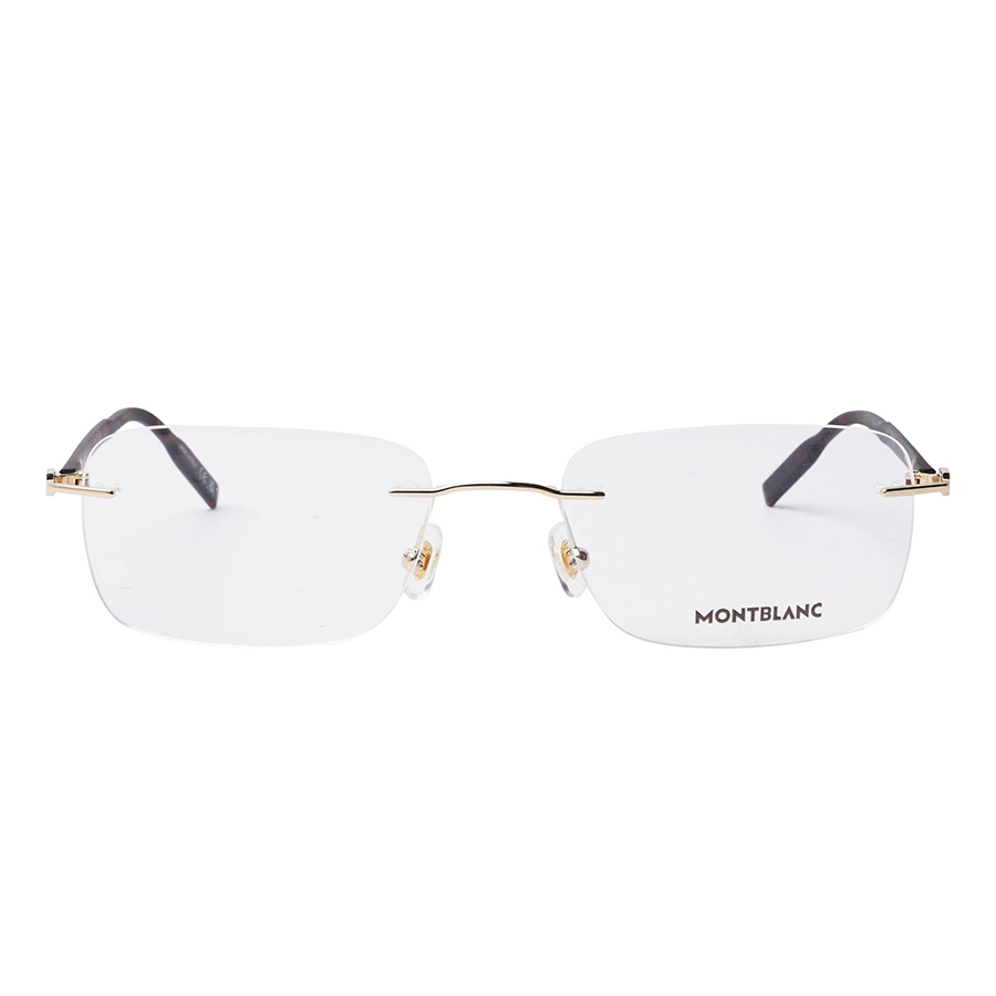 Kính Mắt Cận Nam Montblanc Eyeglasses MB0221O 002 Màu Nâu - Vàng