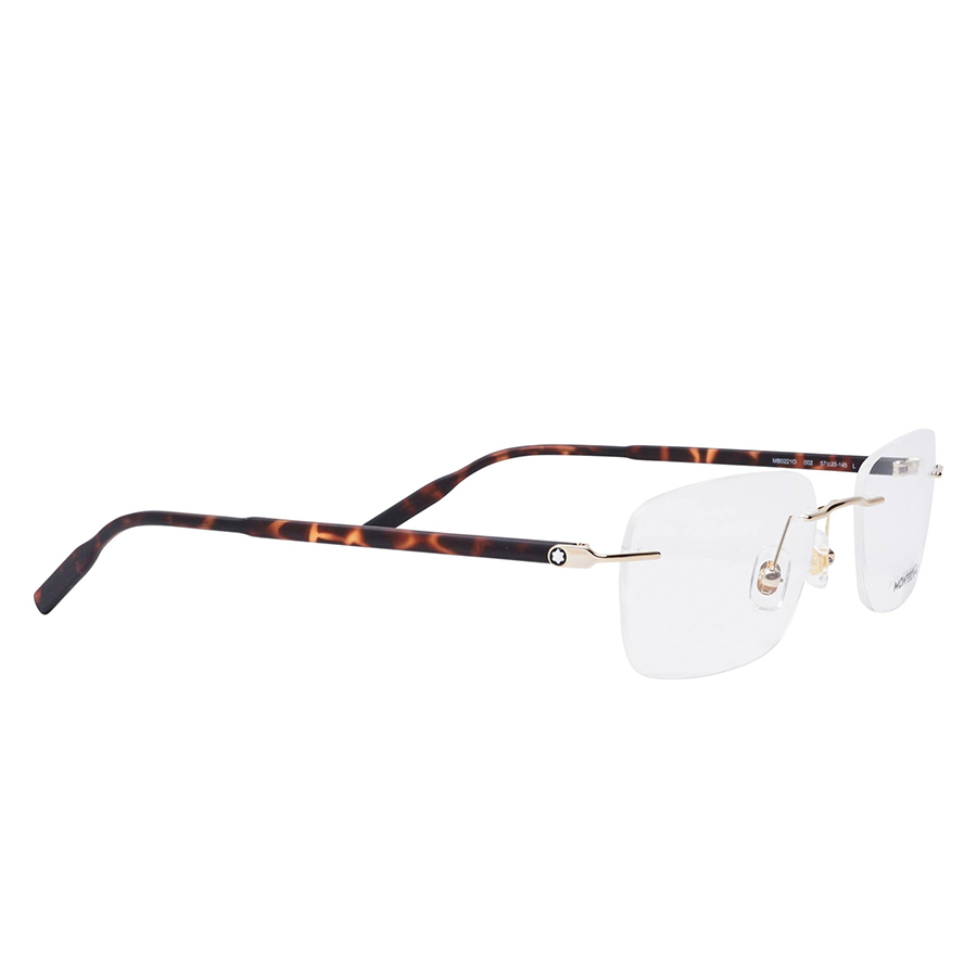 Kính Mắt Cận Nam Montblanc Eyeglasses MB0221O 002 Màu Nâu - Vàng