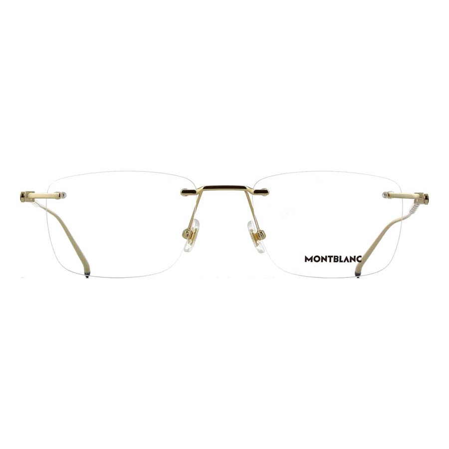 Kính Mắt Cận Montblanc MB0215O 001 Eyeglasses Màu Vàng Gold