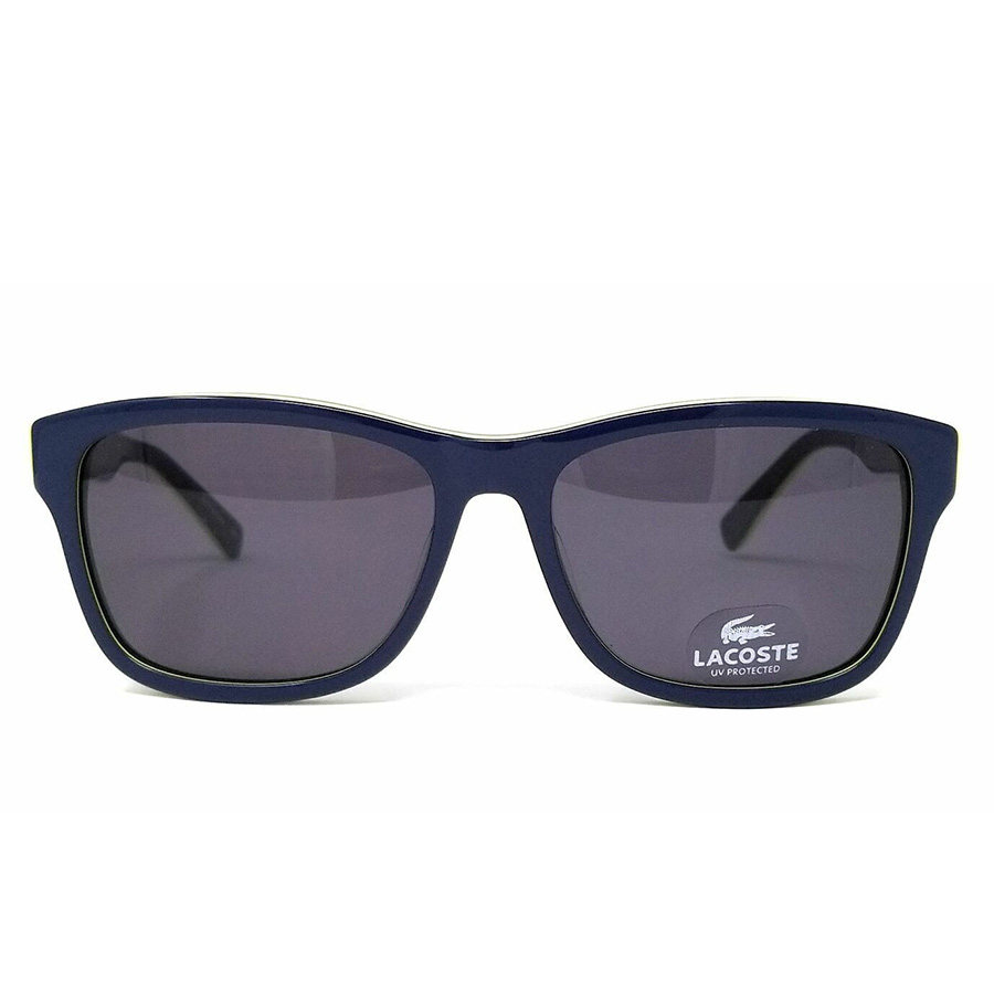 Kính Mát Lacoste Grey Square Unisex Sunglasses L683S 414 55 Màu Xám