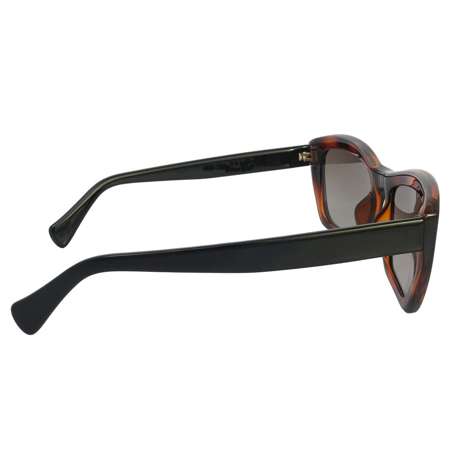 Kính Mát Salvatore Ferragamo Grey Cat Eye Sunglasses SF958S 214 55 Màu Nâu Đen