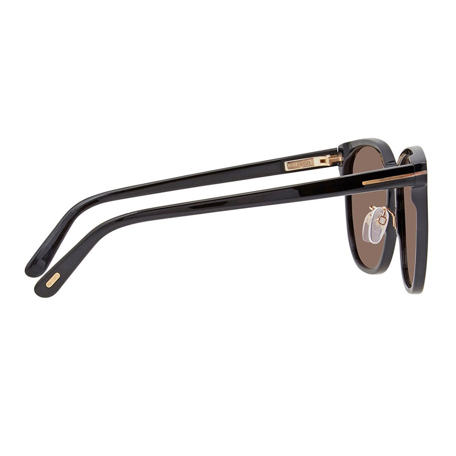 Kính Mát Tom Ford Brown Square Unisex Sunglasses FT0801K 01E 59 Màu Nâu