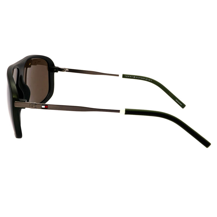Kính Mát Tommy Hilfiger Brown Aviator Men's Sunglasses TH 1802/S 0DLD/70 61 Màu Xanh Xám