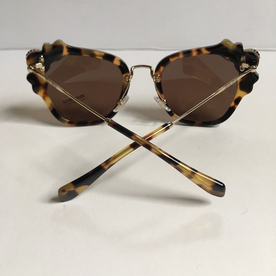 Kính Mát Miu Miu By Prada Sunglasses SMU03S Crystal-Embellished