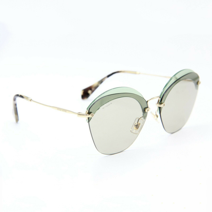 Kính Mát Nữ Miu Miu SMU 53S VX1-5J2 Green Authentic Sunglasses 62-16