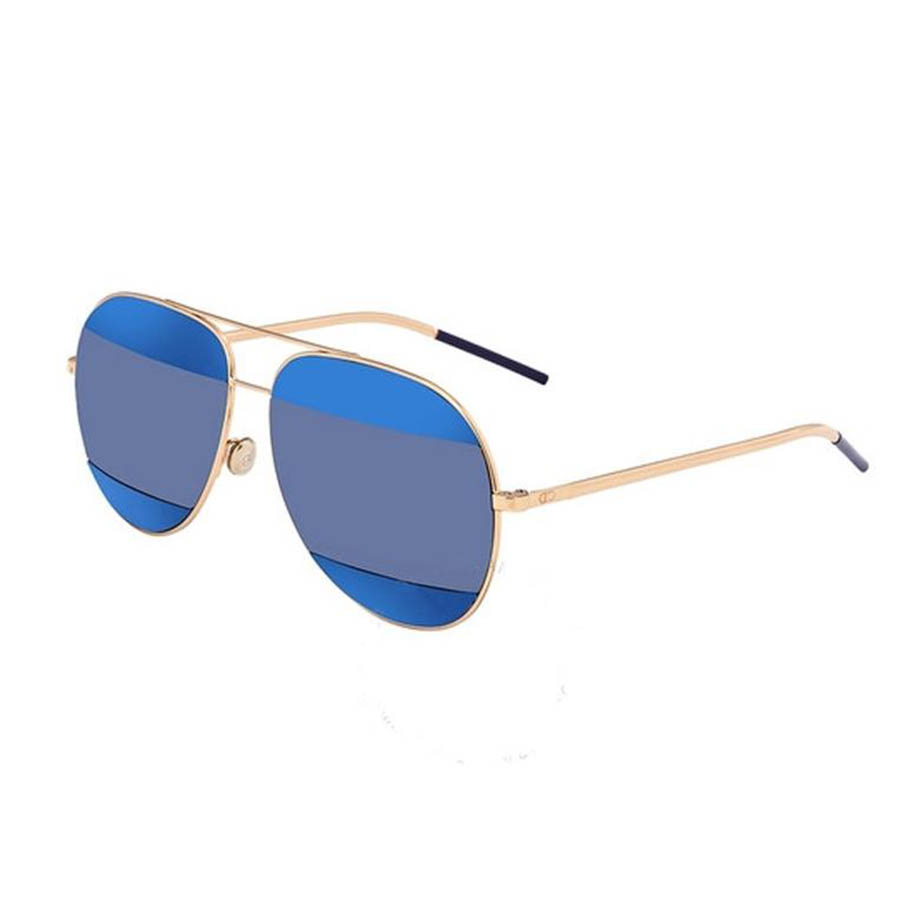 Kính Mát Dior Split Blue Mirror Aviator Unisex Sunglasses