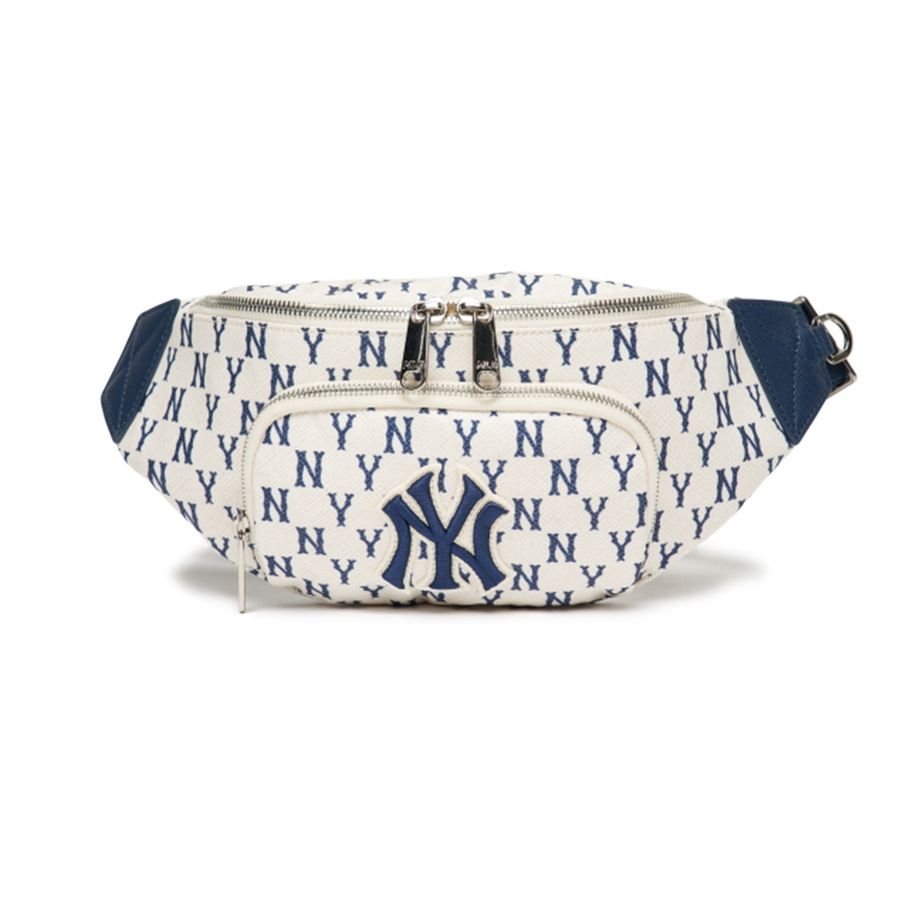 Túi Đeo Hông MLB Monogram Hip Sack New York Yankees 3AHSM012N-50CRS Màu Trắng