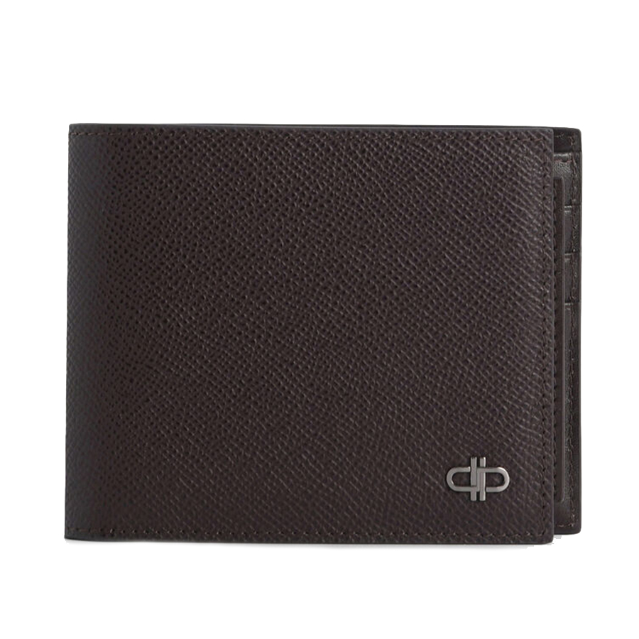 Ví Nam Pedro Icon Leather Bi-Fold Wallet With Insert - Dark Brown PM4-16500056 Màu Nâu