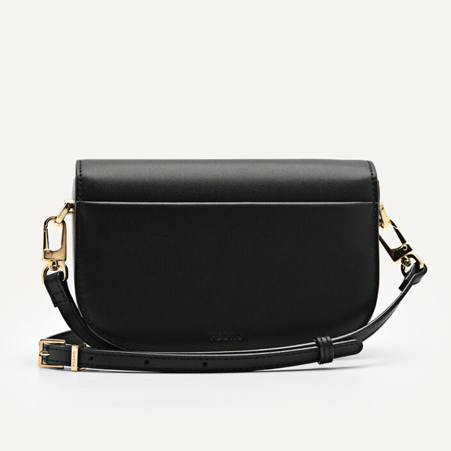 Túi Đeo Chéo Nữ Pedro Icon Leather Shoulder Bag – Black  PW2-75210151 Màu Đen
