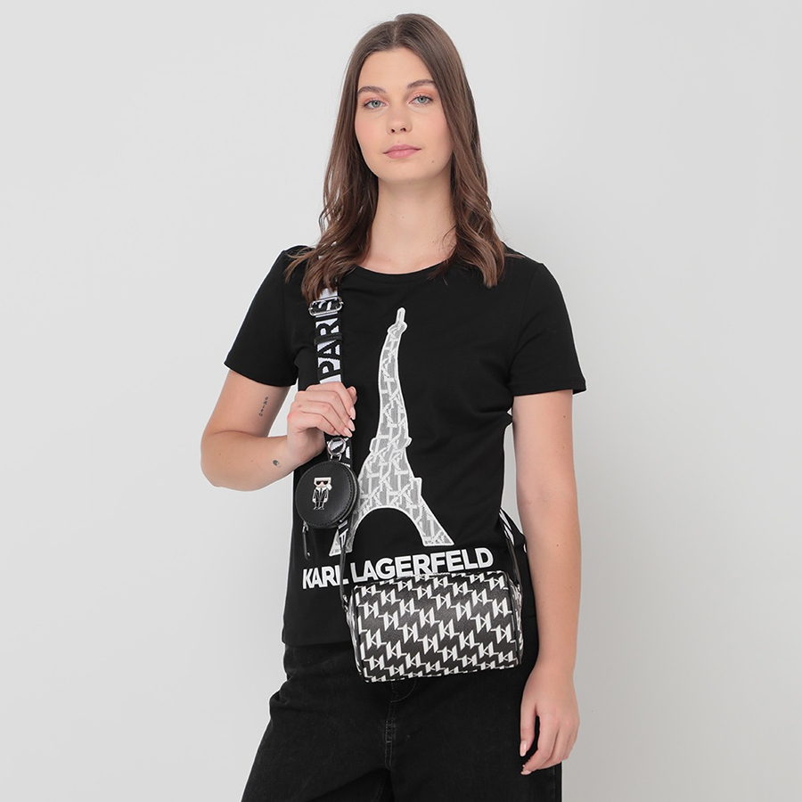 Túi Đeo Chéo Karl Lagerfeld Paris Maybelle Crossbody Bag Màu Đen