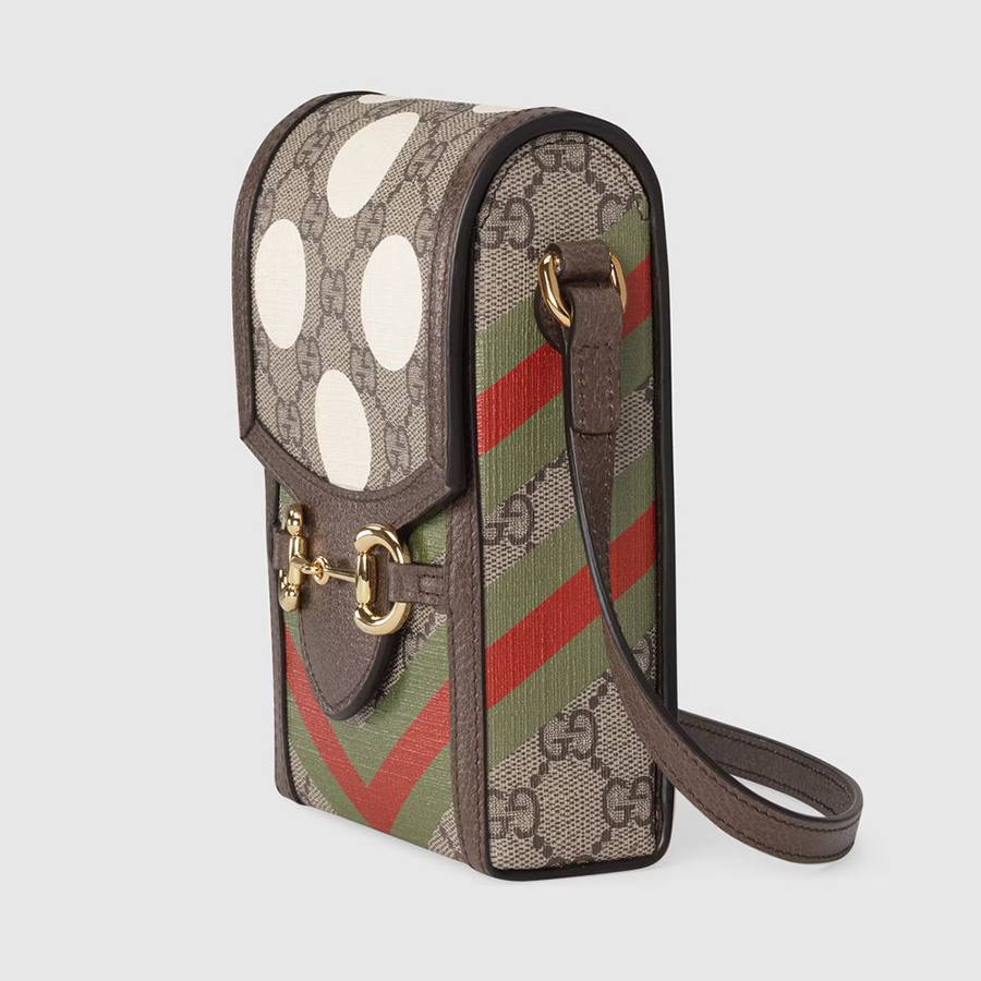 Túi Đeo Chéo Gucci GG Horsebit 1955 Mini Bag Màu Nâu Be