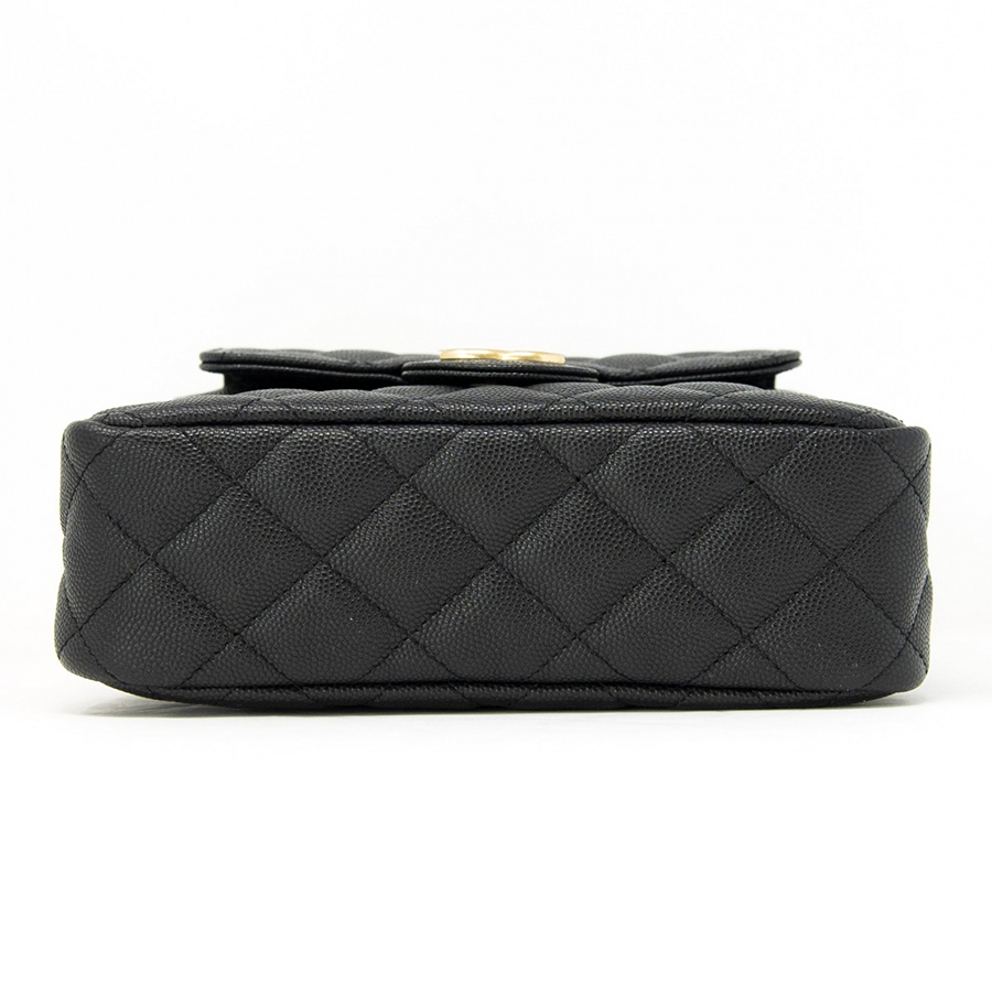 Túi Đeo Chéo Nữ Chanel Black Caviar Small Hobo Bag Màu Đen