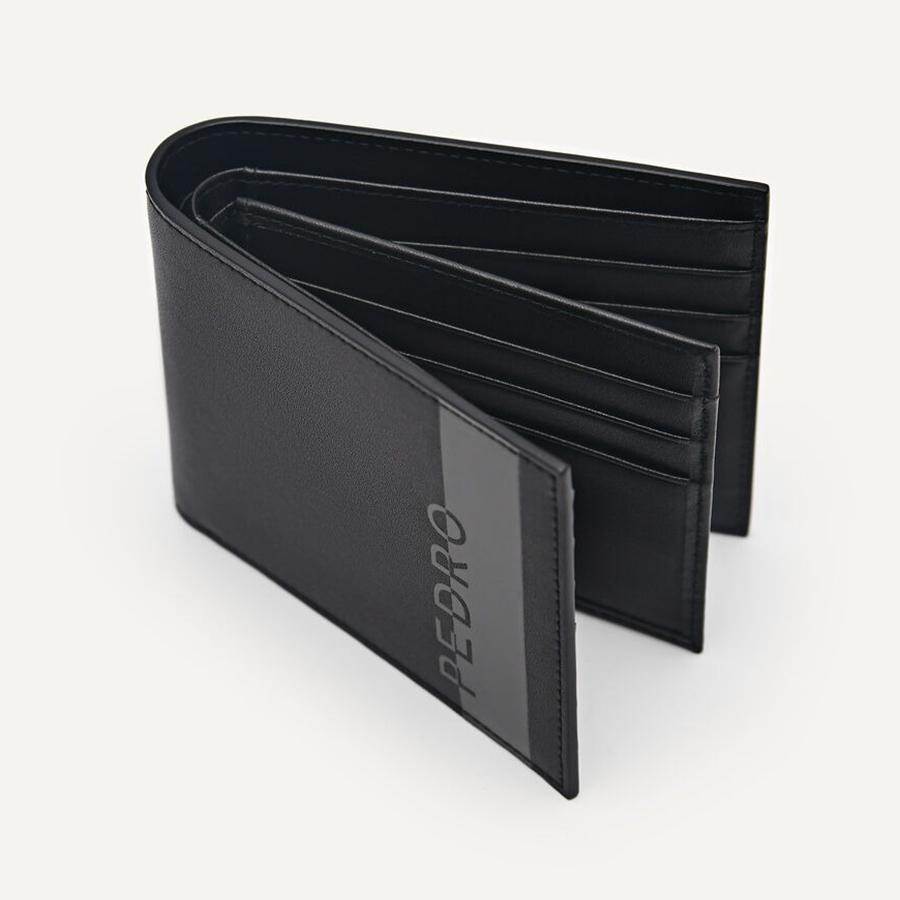 Ví Nam Pedro Leather Bi-Fold Flip Wallet PM4-15940241 Màu Đen