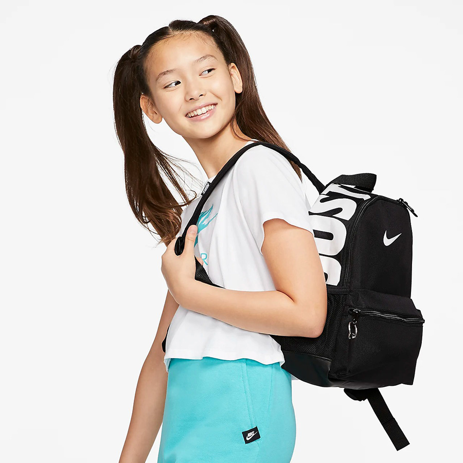 Balo Trẻ Em Nike Brasilia JDI Backpack Mini Màu Đen