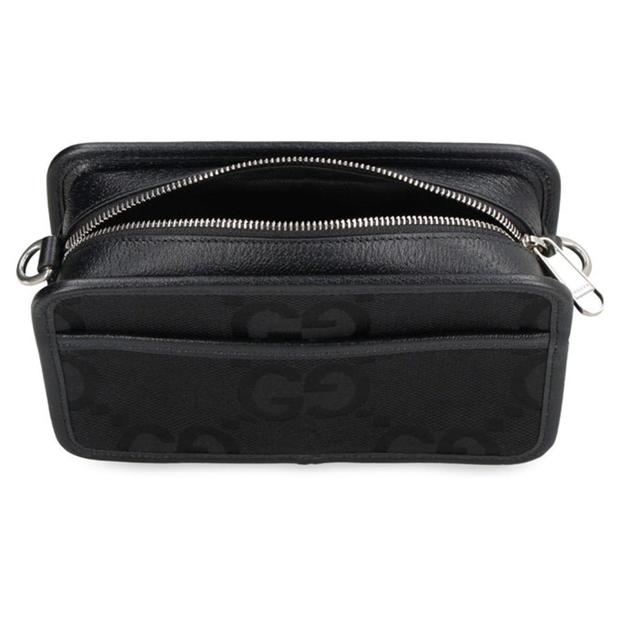 Túi Đeo Chéo Nam Gucci GG Mini Bag Jumbo 696075FABRP Màu Đen